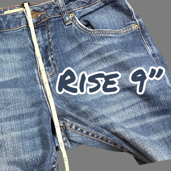 TopShop LUCAS Moto distressed jeans in medium blue wash. Size 28x30 👖 - Picture 5 of 9